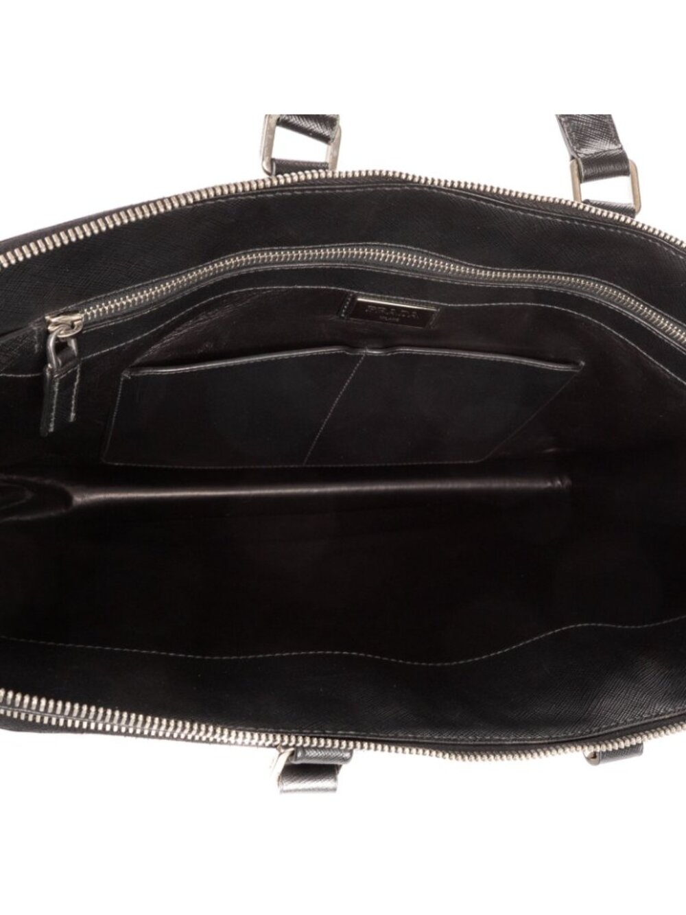 Prada Business Bag Black Saffiano Luxe Leather - Picture 9 of 11